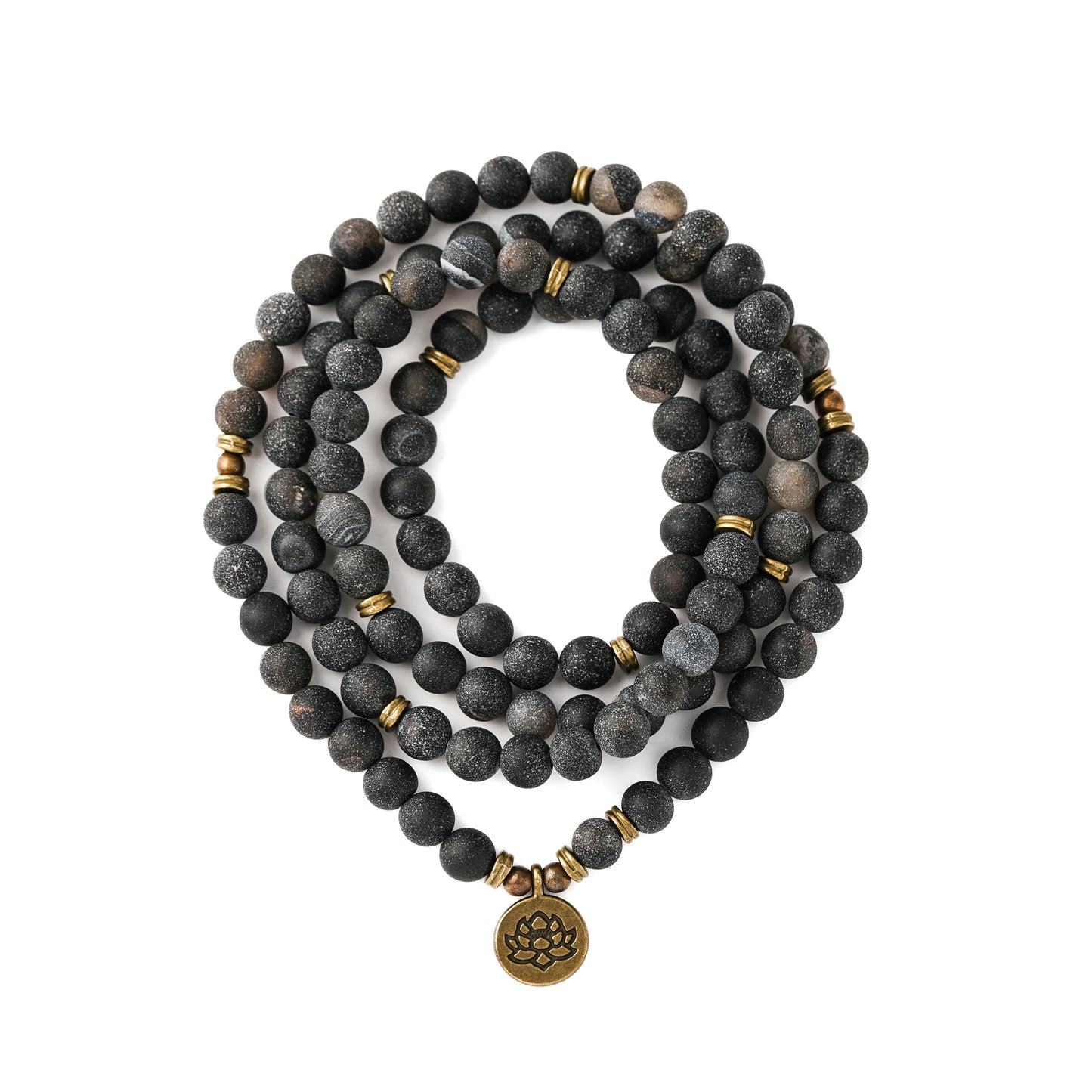 Peace and Harmony - 108 River Stone Mala Beads