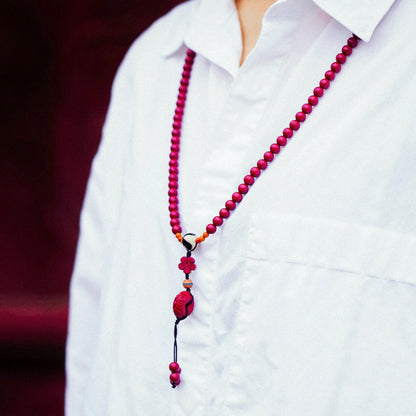 Spiritual Protection - 108 Cinnabar Praying Beads