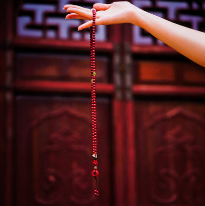 Spiritual Protection - 108 Cinnabar Praying Beads